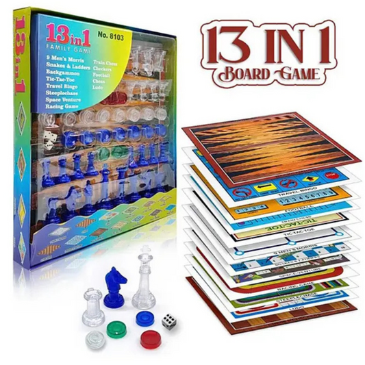 13 in 1 Family Board Game Set