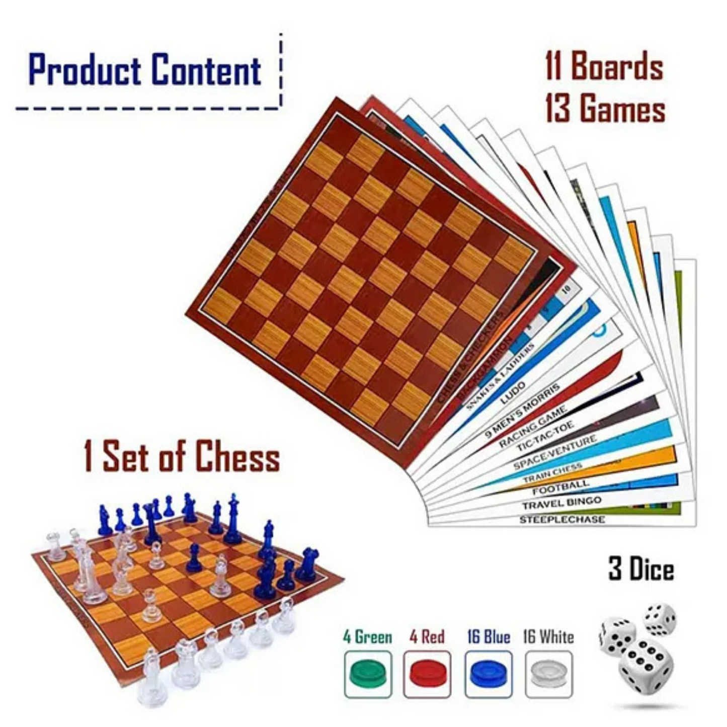 13 in 1 Family Board Game Set