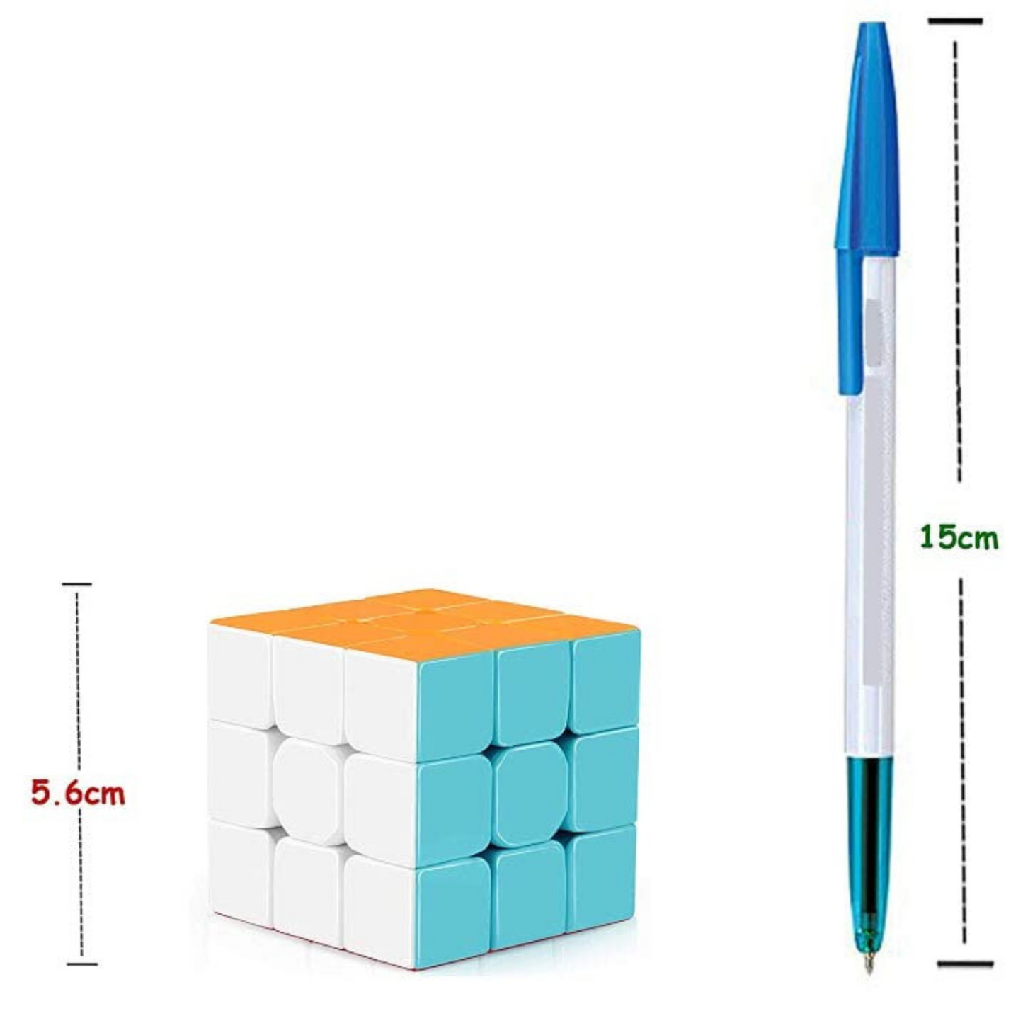 3x3 Speed Cube Puzzle – Smooth & Fast Rubik’s Cube for Kids & Adults - Pack of 2