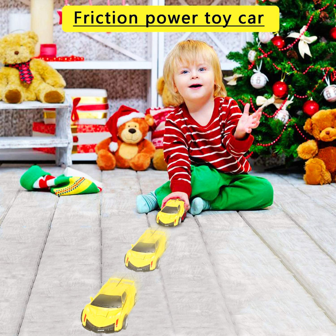 Automatic Transforming Robot Car β 2-in-1 Bump & Go Sports Car Toy