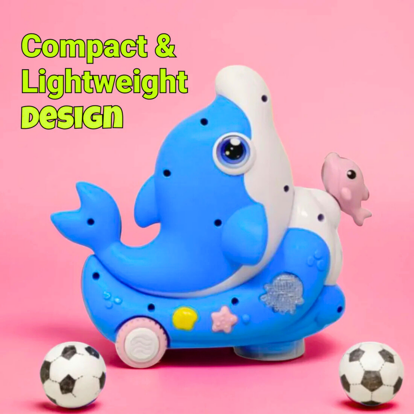 Blowing Ball Dolphin Toy for Kids