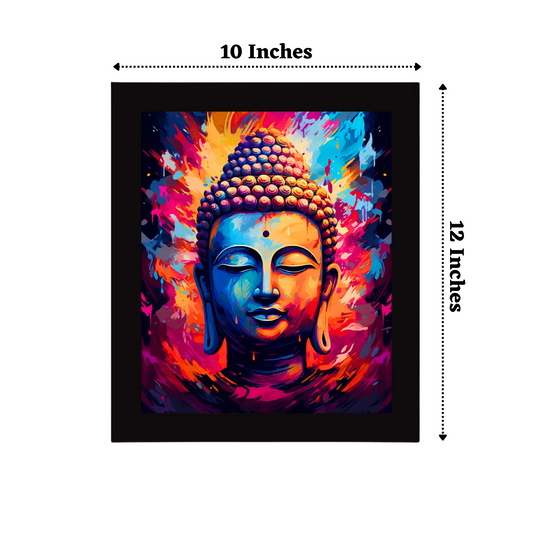 "Buddha Painting" 10x12 Inches Matte Finish Photo Frame
