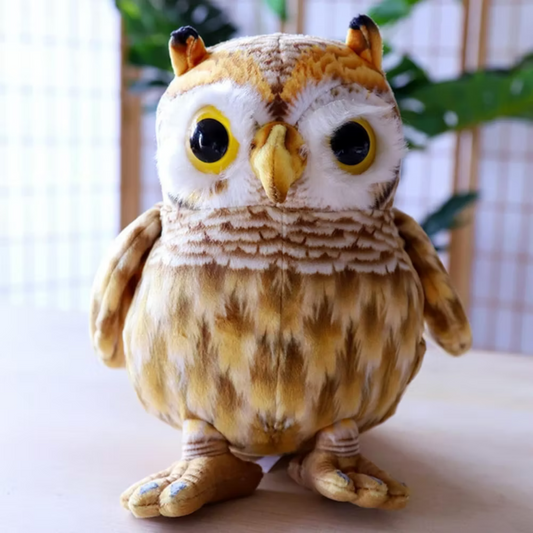 Cute Owl Plush Toy – Soft & Realistic Stuffed Animal for Kids