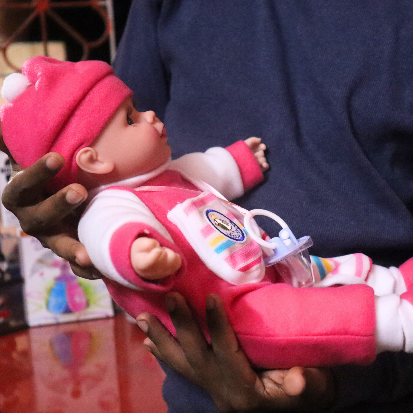 Lifelike Baby Doll with Music & Pacifier