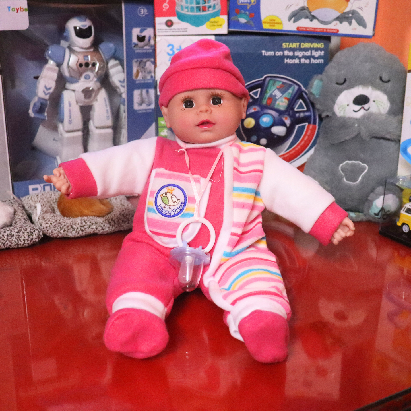 Lifelike Baby Doll with Music & Pacifier