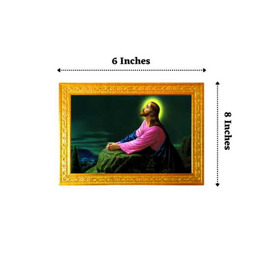 Jesus Christ 6X8 Inches Glassy Finish Photo Frame