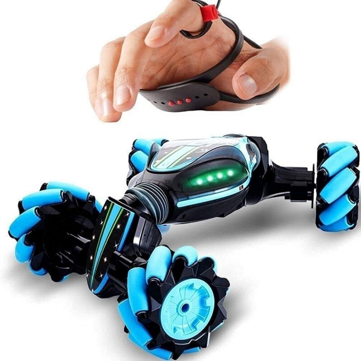 Gesture Sensing RC Stunt Car – 360° Rotating Off-Road Remote Control Toy with Dual Control Mode, Lights & Music