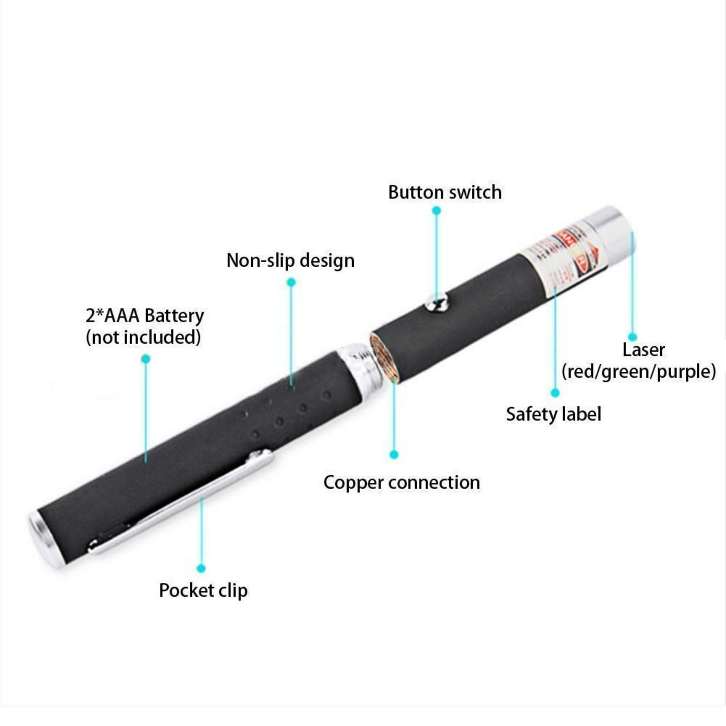 Green Laser Pointer Pen with Star Cap