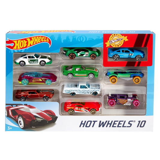 Hot Wheels 10-Car Gift Pack β Die-Cast Toy Cars for Kids