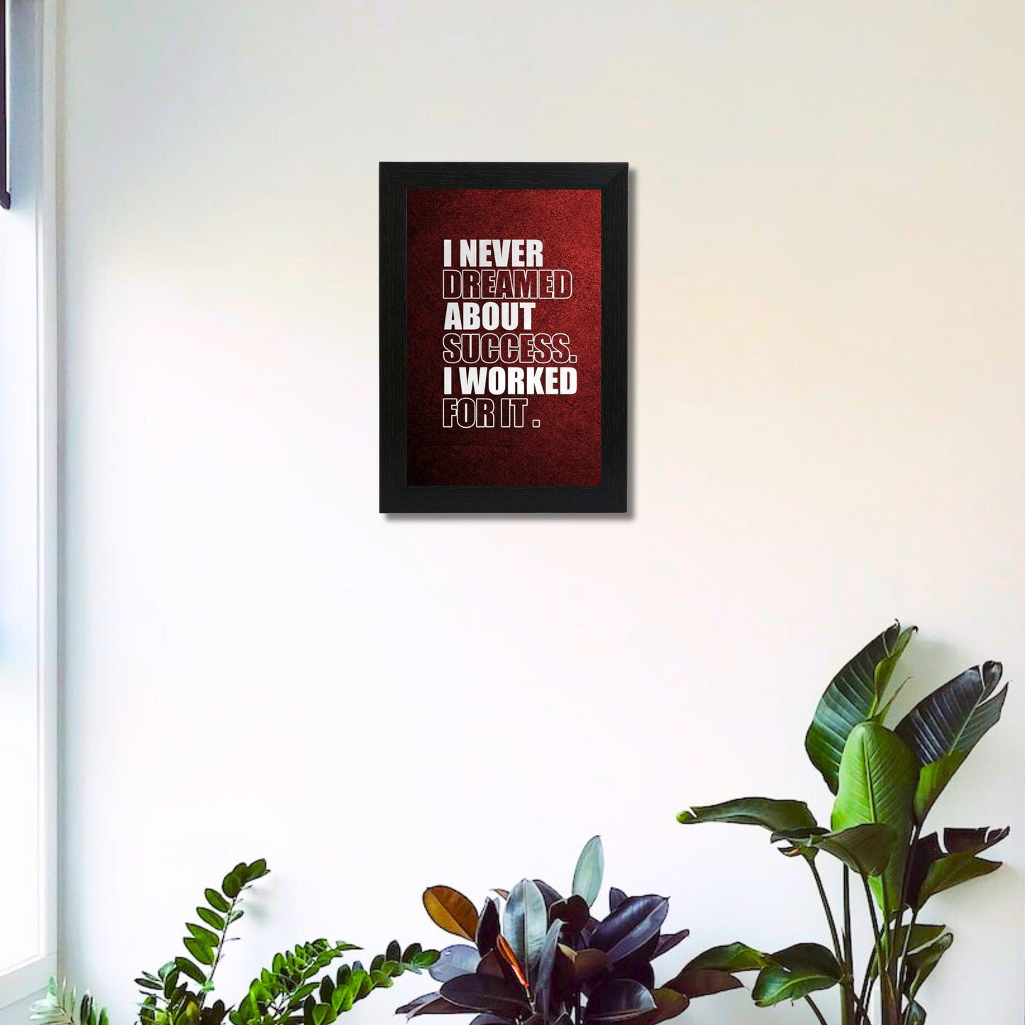 "I Never Dreamed about Success. I Worked for It" 8X12 Inches Matte Finish Inspirational Quote Photo Frame