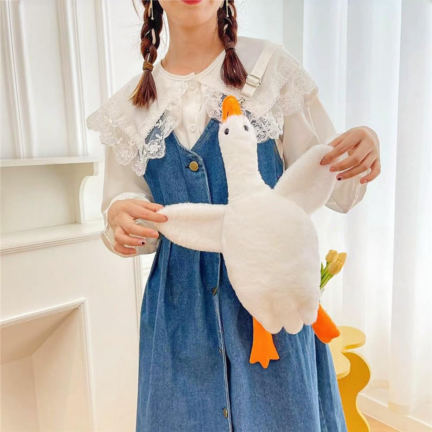 Premium Cute Goose Plush Toy – Soft & Huggable Stuffed Animal for Kids & Gifts