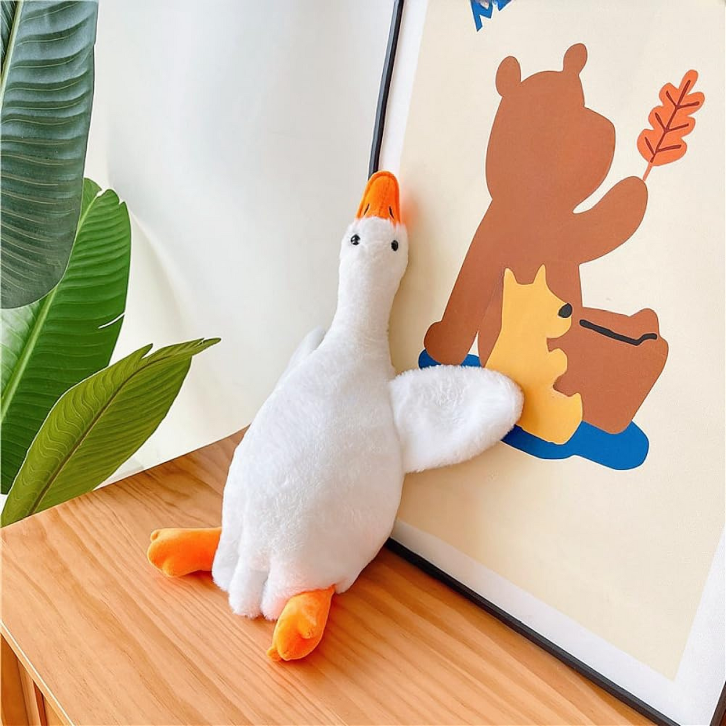 Premium Cute Goose Plush Toy – Soft & Huggable Stuffed Animal for Kids & Gifts