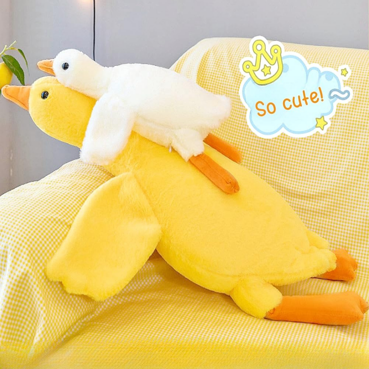 Premium Cute Goose Plush Toy – Soft & Huggable Stuffed Animal for Kids & Gifts