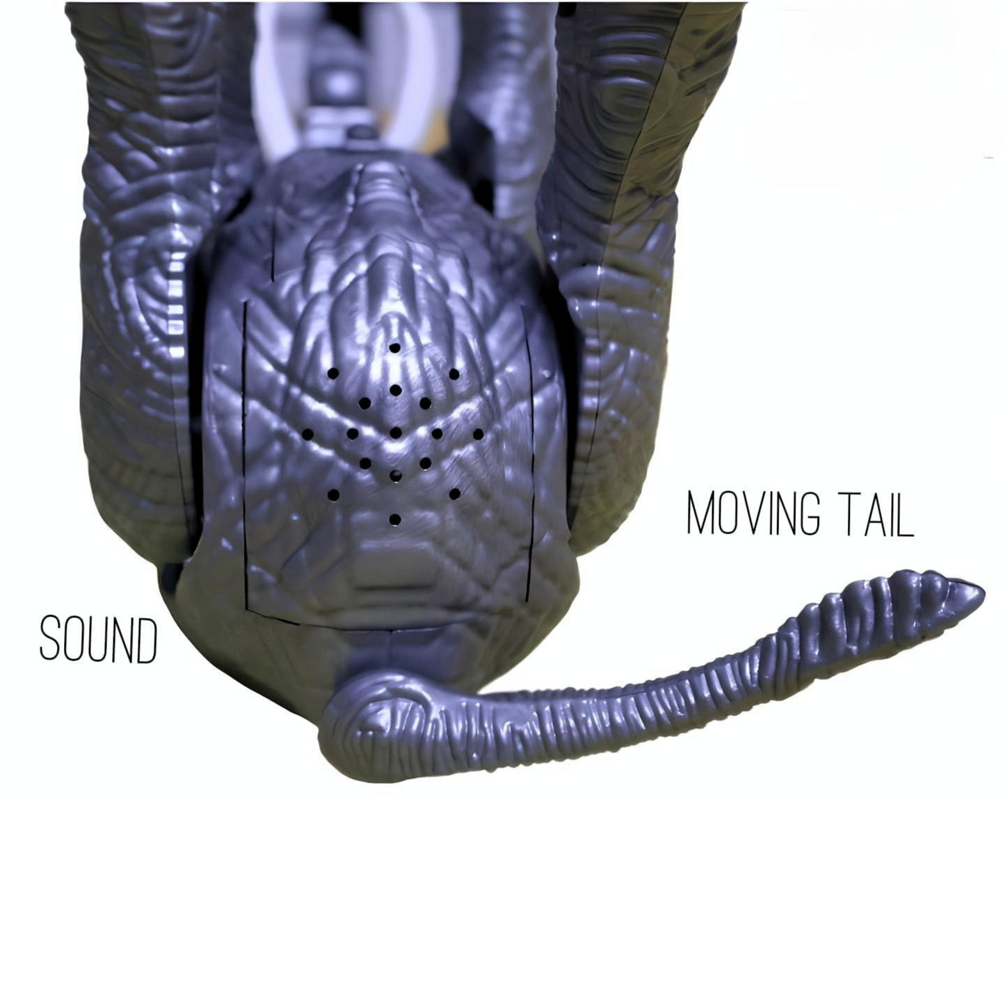 Realistic Spray Elephant Toy with Lights & Sound