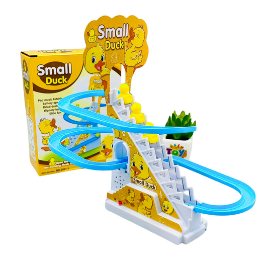 Small Duck Climbing Stairs Toy with Music & Lights