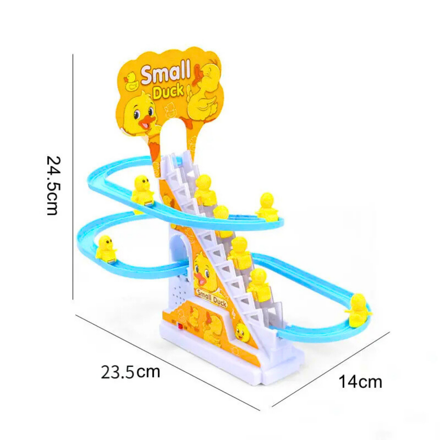 Small Duck Climbing Stairs Toy with Music & Lights