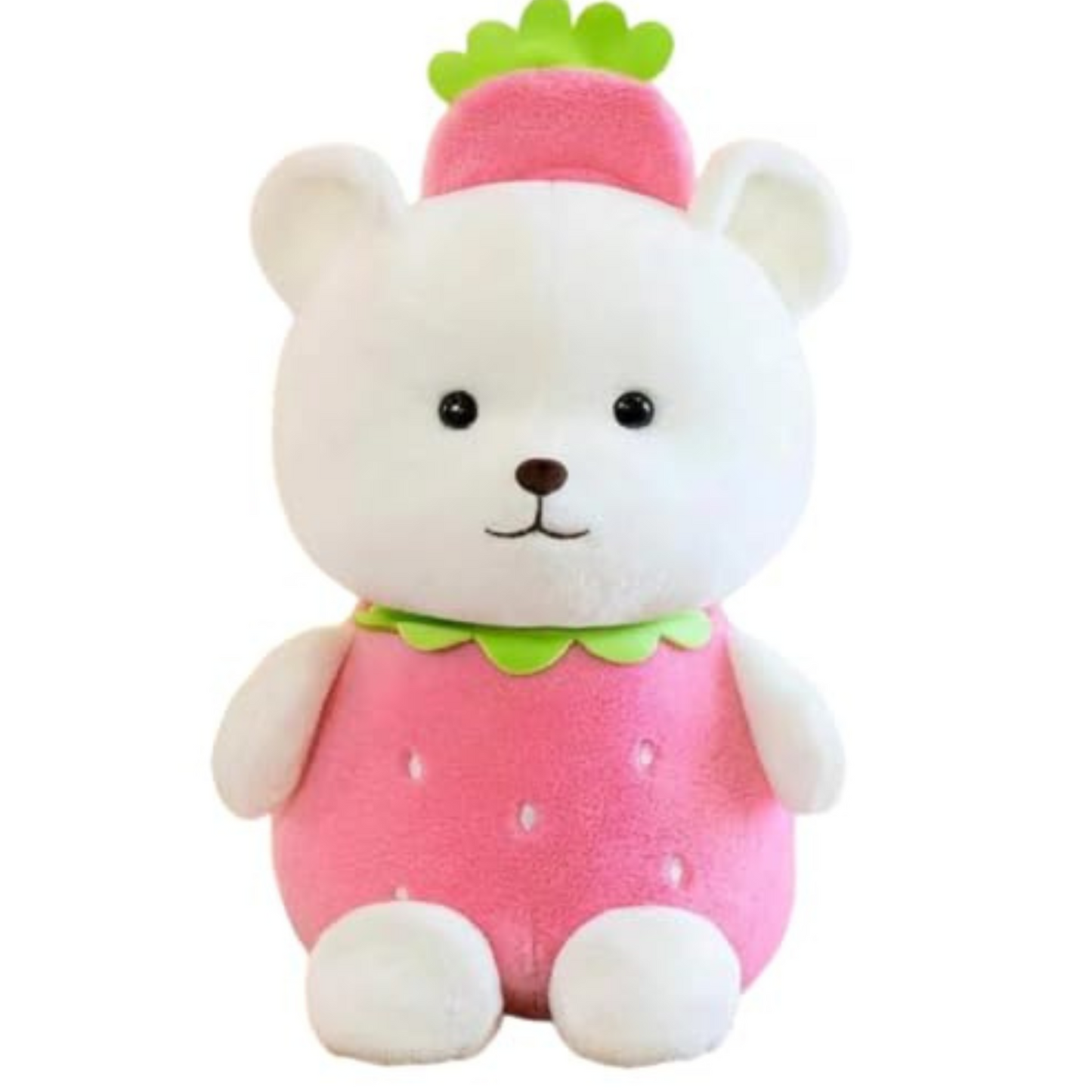 Strawberry Bear Soft Toy – Cute & Cuddly Plush Teddy for Kids
