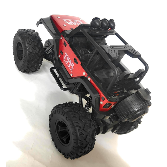 Thar Roxx Rechargeable RC Off-Road Car with Mist Spray, LED Lights & Music | Big Wheel Remote Control Toy Car for Kids 3+ Years