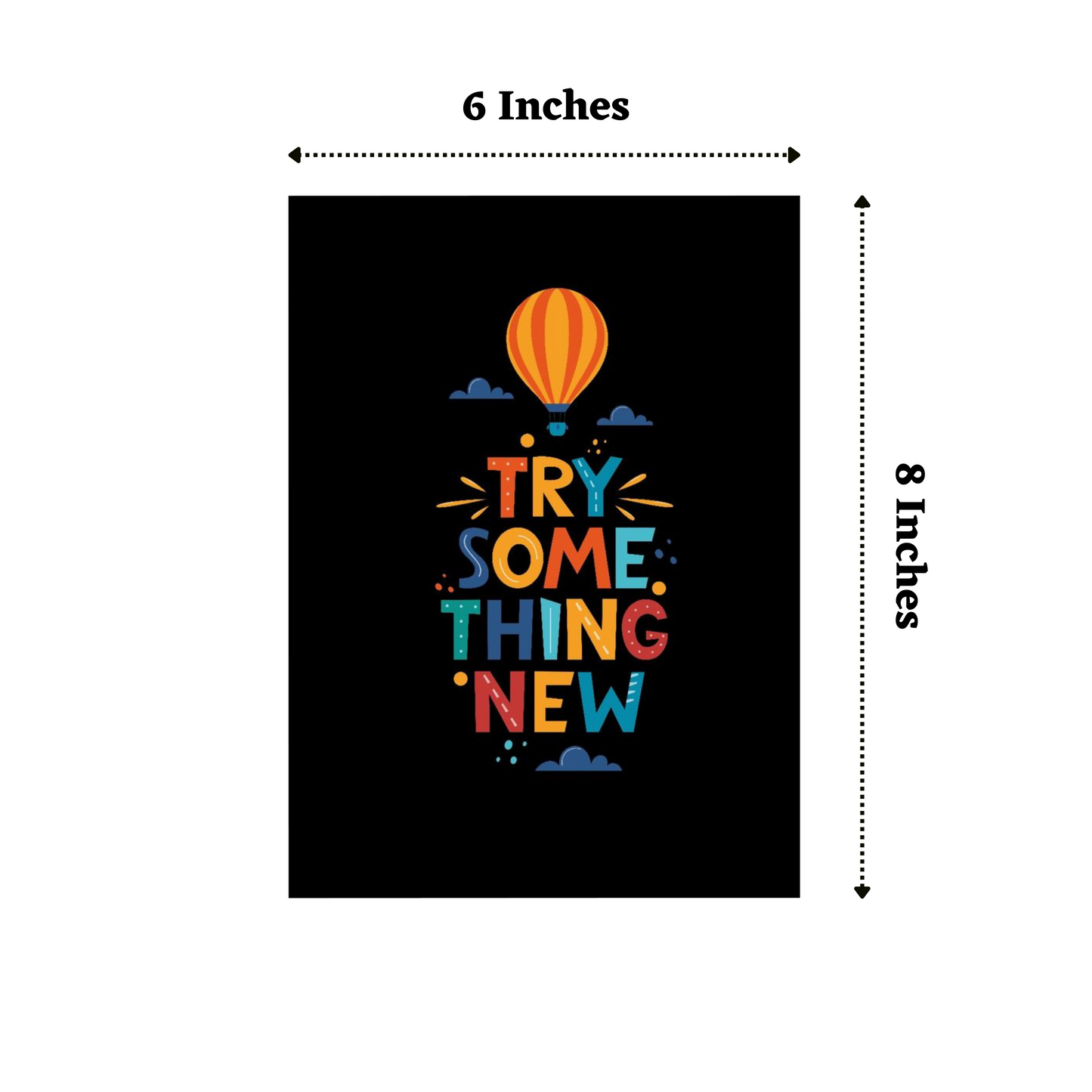 "Try Something New" Matte Finish Inspirational Quote Photo Frame