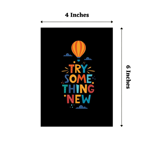 "Try Something New" Matte Finish Inspirational Quote Photo Frame