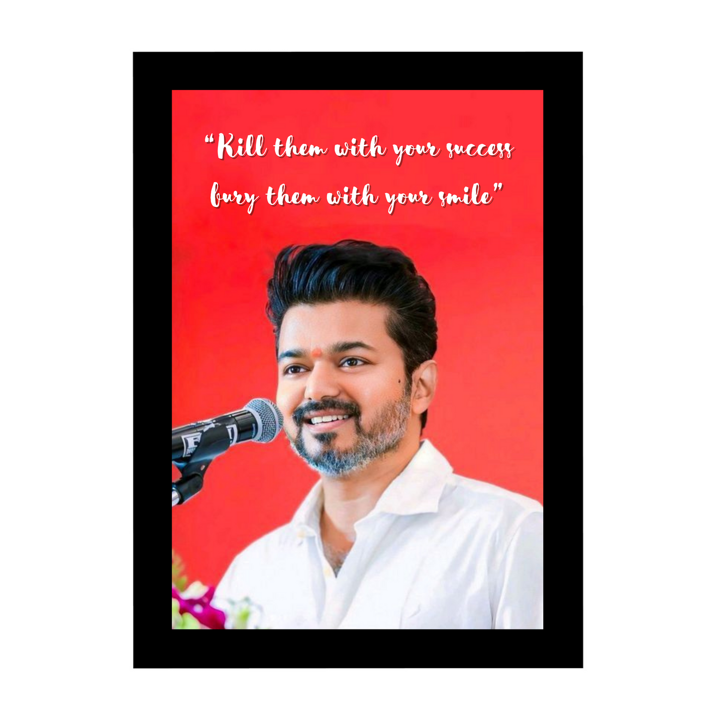 "Vijay Inspirational Quote 4x6 Inches Tabletop Photo Frame