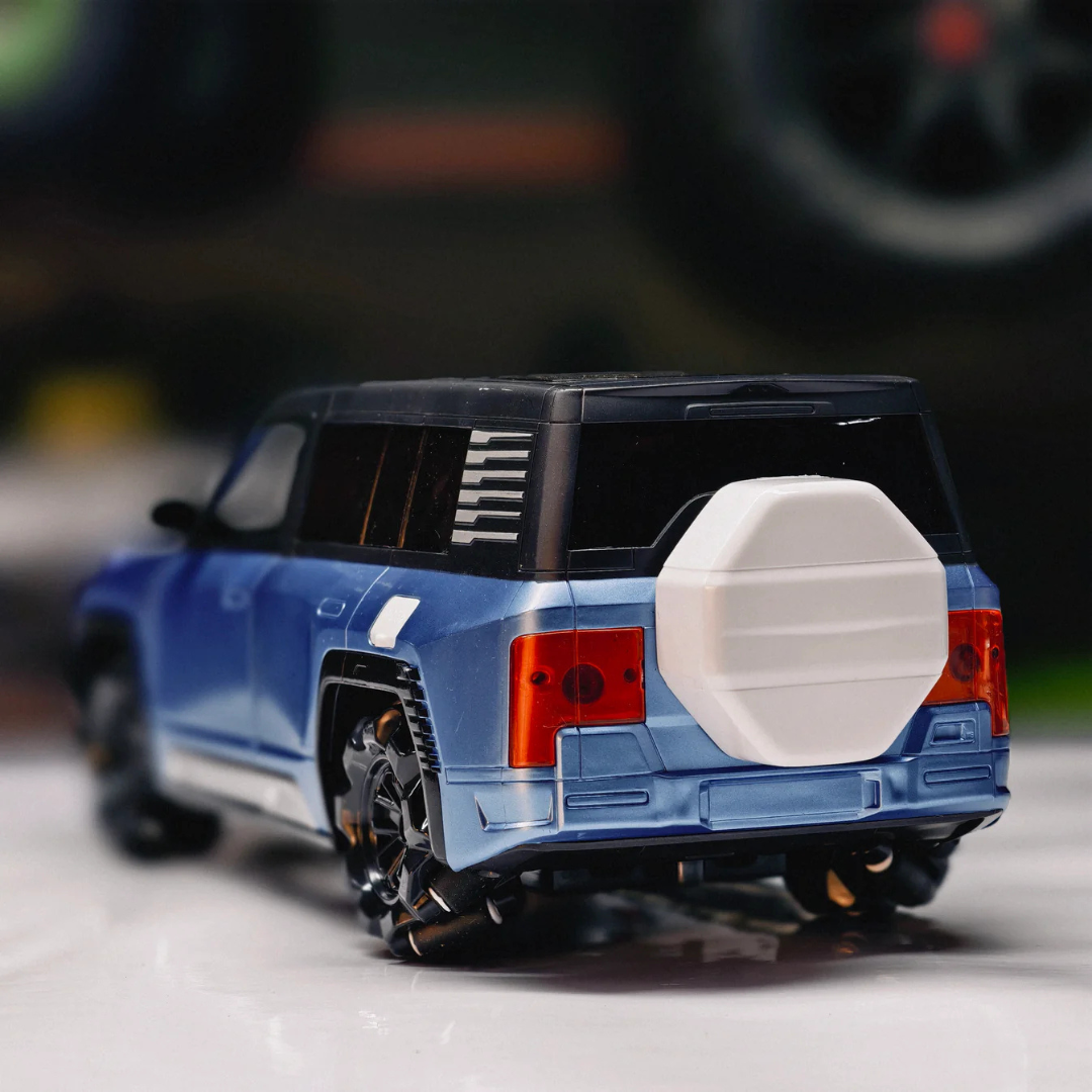 1:12 Scale Rechargeable RC Drift Car with EV Power Charging Station | Auto Parking, Remote Door Open, LED Lights & Music | Premium Remote Control Toy Car for Kids 3+ Years