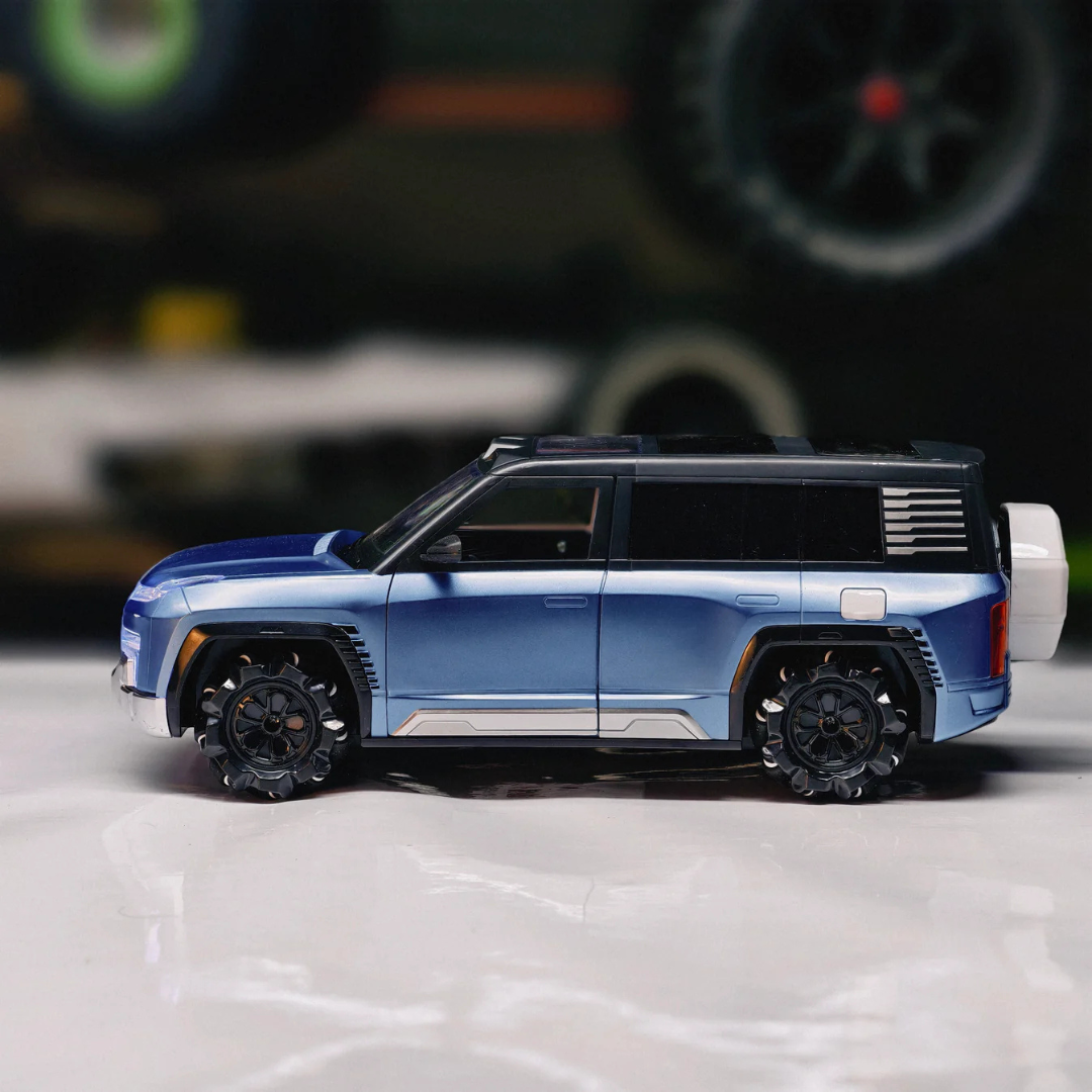 1:12 Scale Rechargeable RC Drift Car with EV Power Charging Station | Auto Parking, Remote Door Open, LED Lights & Music | Premium Remote Control Toy Car for Kids 3+ Years