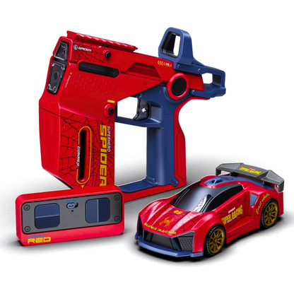 2 Player Infrared Battle RC Car Toy with Dual Remote Gun | Shoot & Knock-Down Racing Game with Lights, Sound & Rechargeable Car for Kids 3+