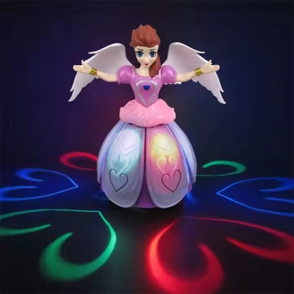 360° Spinning Musical Dancing Angel Princess Doll with LED Lights