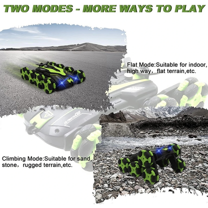 8WD RC Stunt Car with Spray, Lights & Music | 2.4GHz Remote Control 360° Rotation Toy Vehicle for Kids 3+ Years