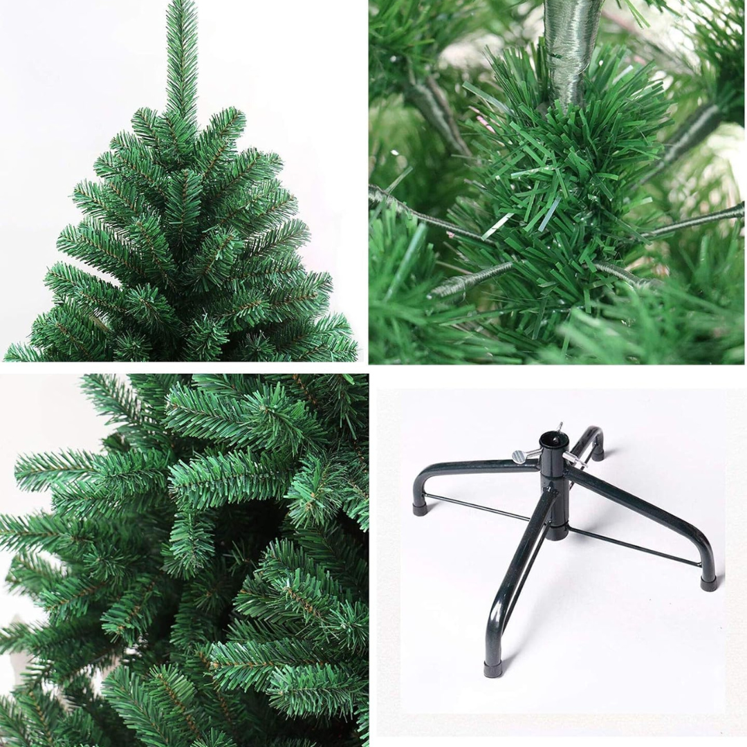 Artificial Christmas Tree with Metal Stand (5 Feet) – Dense PVC Branches, Easy Assembly, Festive Home Decoration for Christmas & New Year