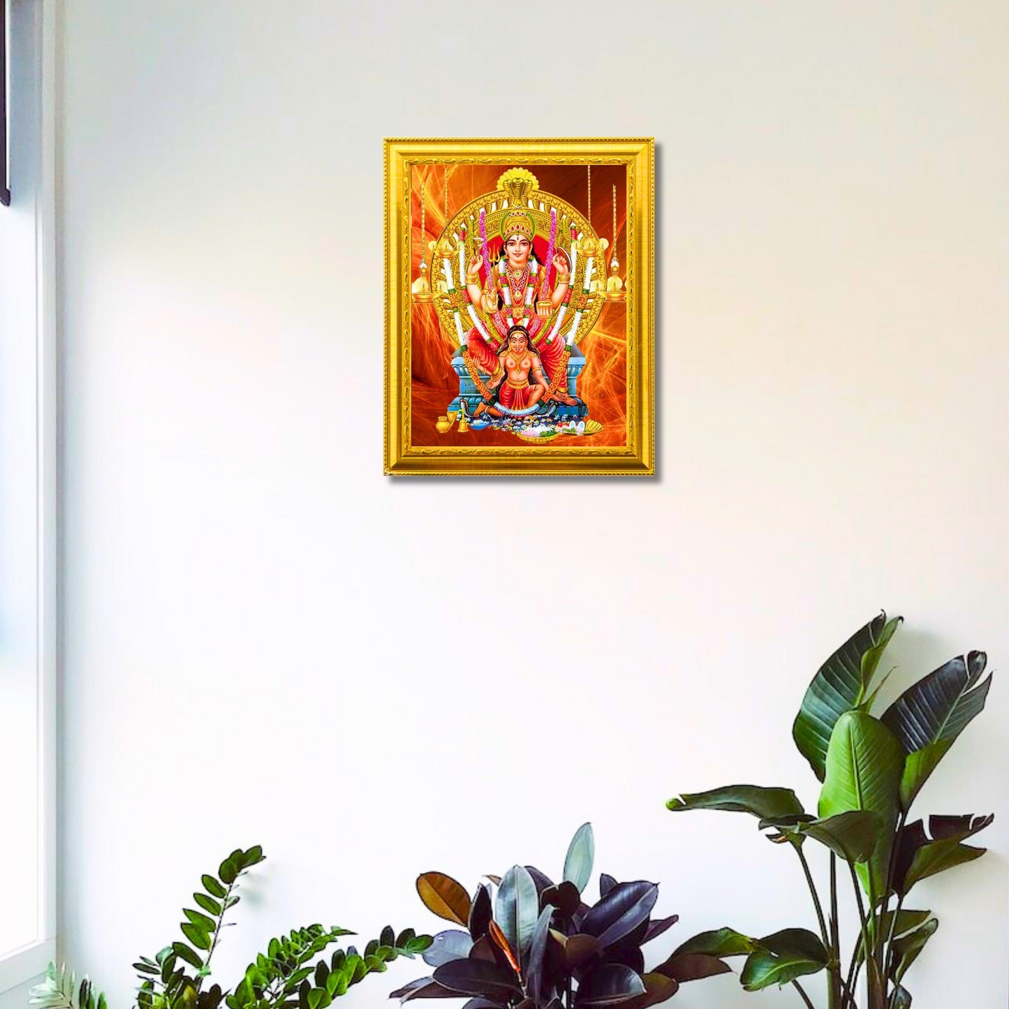 "Attukal Bhagavathy Amman" 10X12 Inches Glassy Finish Photo Frame