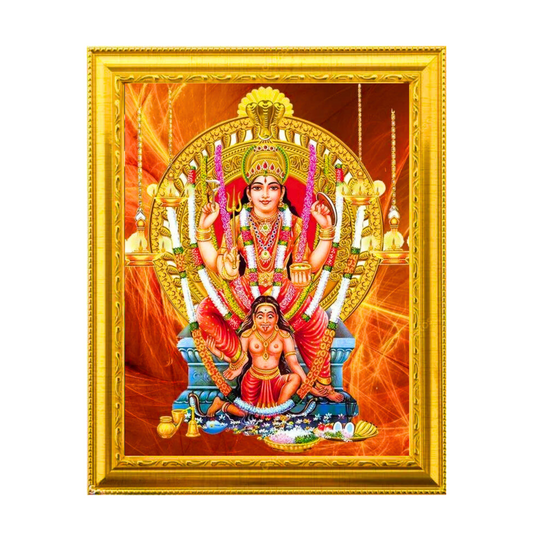 "Attukal Bhagavathy Amman" 10X12 Inches Glassy Finish Photo Frame