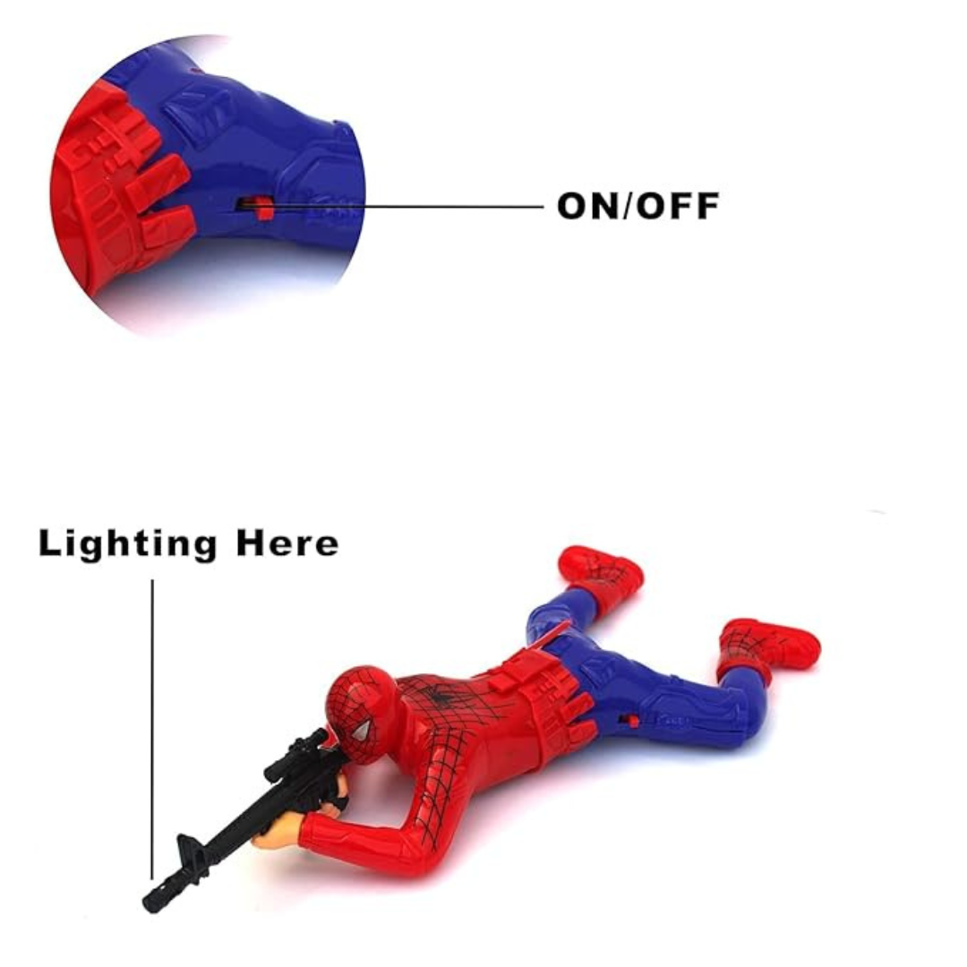 Battery Operated Spiderman Action Figure – Spider-Man Toy with Light & Sound Effects