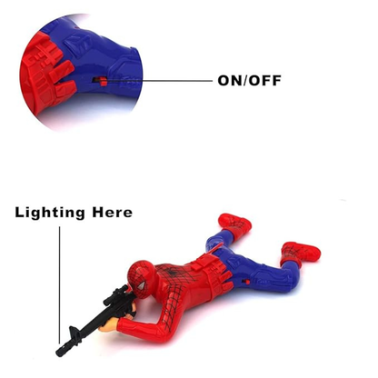 Battery Operated Spiderman Action Figure – Spider-Man Toy with Light & Sound Effects