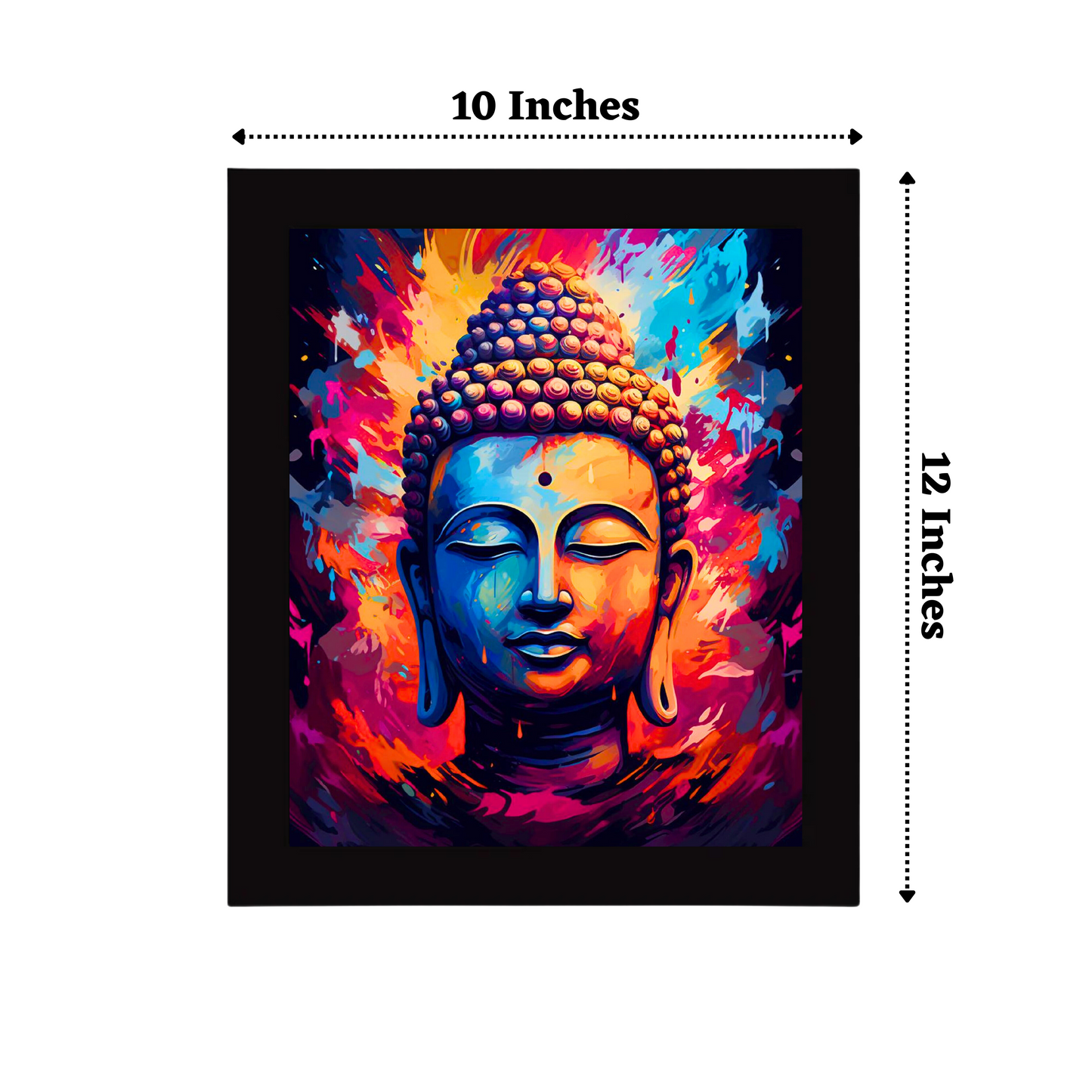 "Buddha Painting" 10x12 Inches Matte Finish Photo Frame