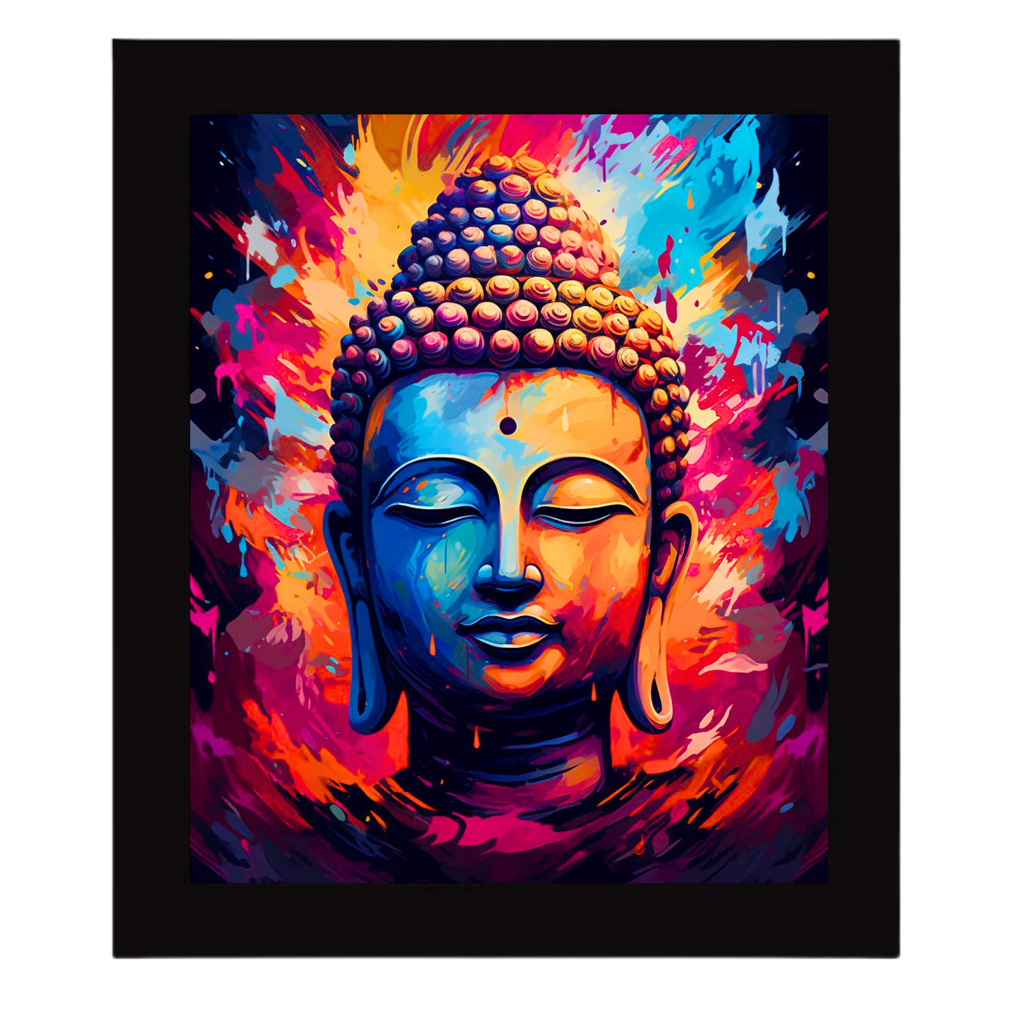 "Buddha Painting" 10x12 Inches Matte Finish Photo Frame