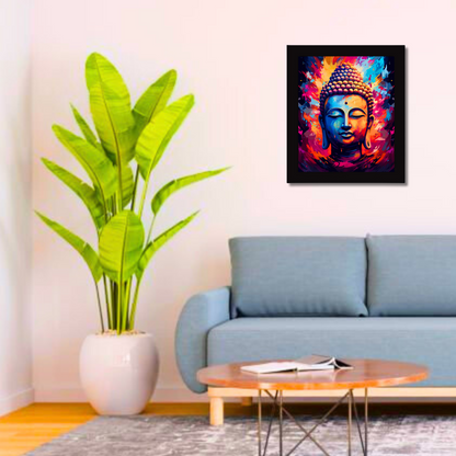 "Buddha Painting" 10x12 Inches Matte Finish Photo Frame