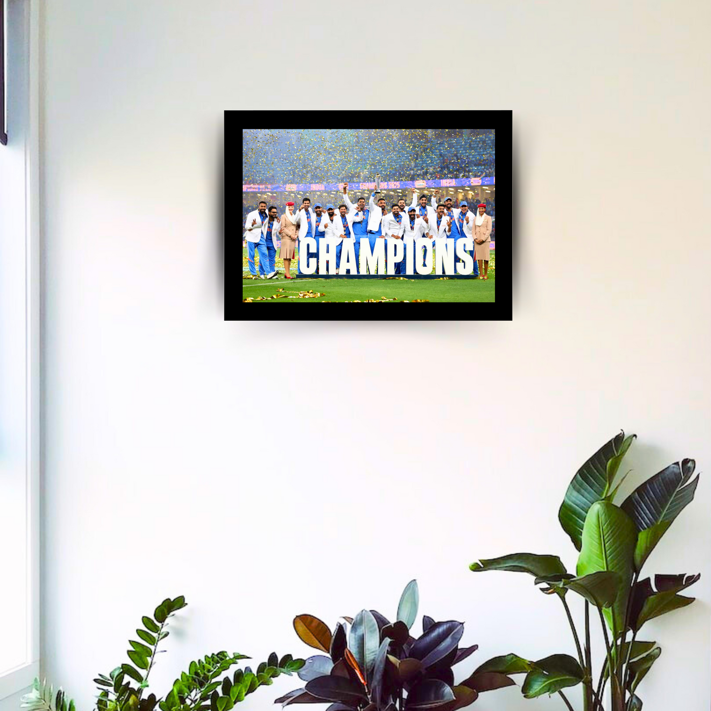 "Champions Trophy 2025 Team INDIA" 12X8 Inches Matte Finish Photo Frame