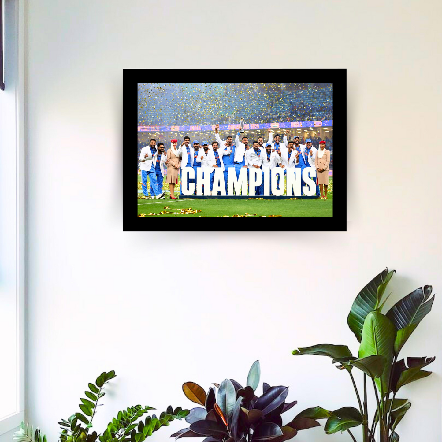 "Champions Trophy 2025 Team INDIA" 18X12 Inches Matte Finish Photo Frame