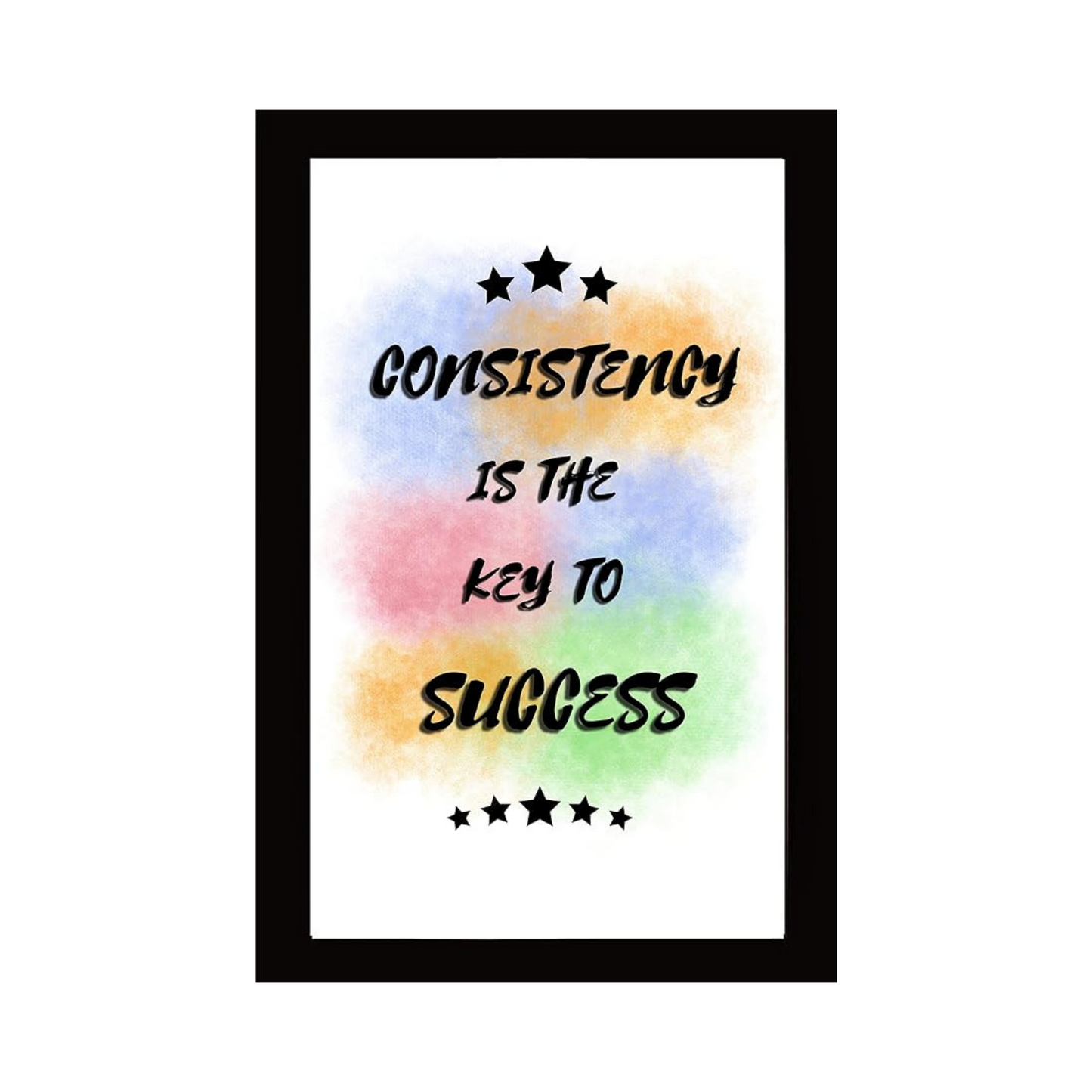 "Consistency is the key to success" Inspirational Quote 8x12 Matte Finish Photo Frame