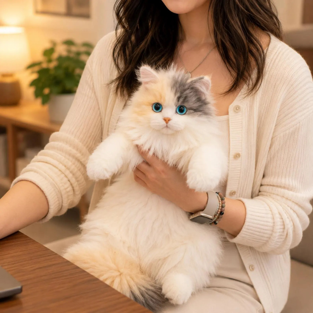 Cute Cat Plush Backpack for Kids & Girls