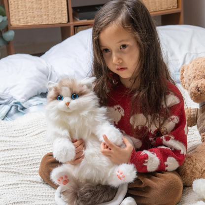 Cute Cat Plush Backpack for Kids & Girls