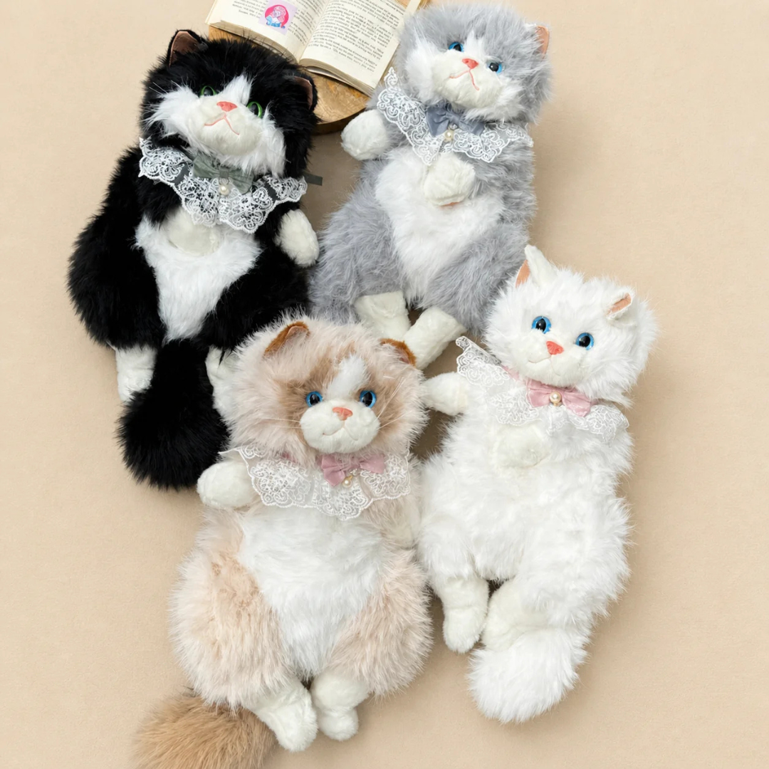 Cute Cat Plush Backpack for Kids & Girls