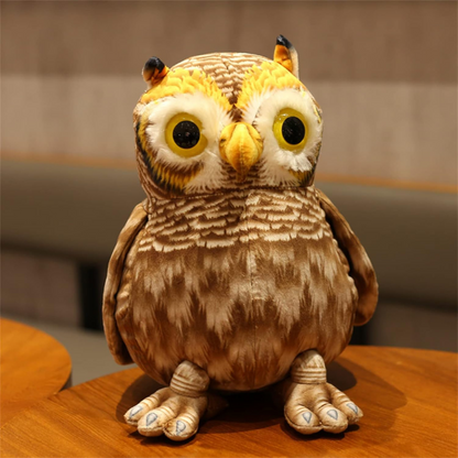 Cute Owl Plush Toy – Soft & Realistic Stuffed Animal for Kids