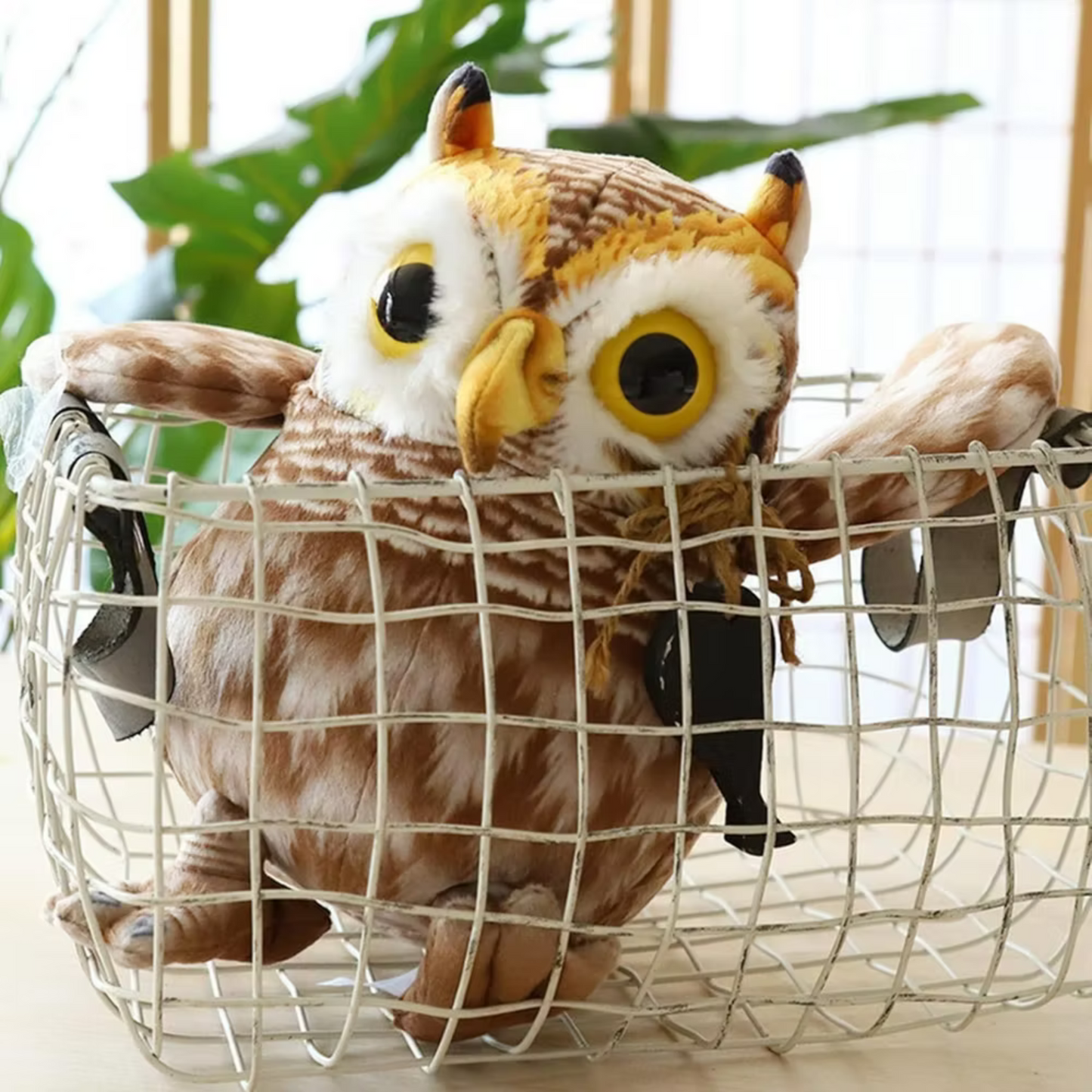 Cute Owl Plush Toy – Soft & Realistic Stuffed Animal for Kids