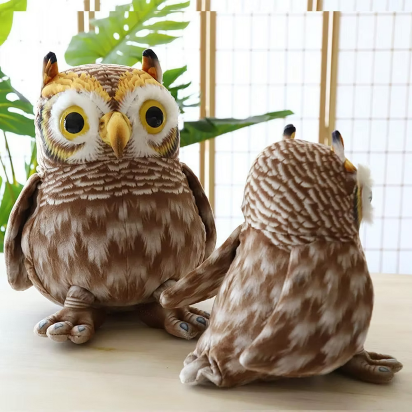 Cute Owl Plush Toy – Soft & Realistic Stuffed Animal for Kids
