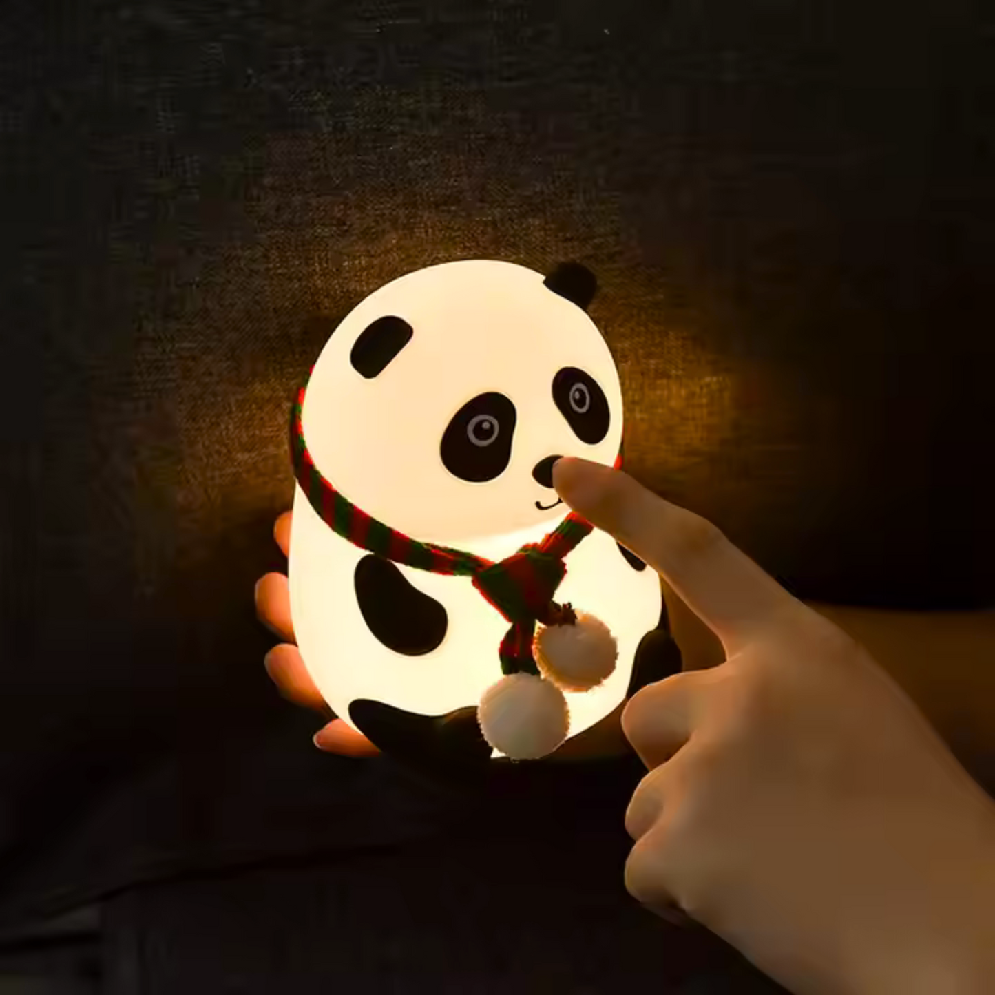 Cute Panda Tap Control and Rechargeable Silicone Night Lamp