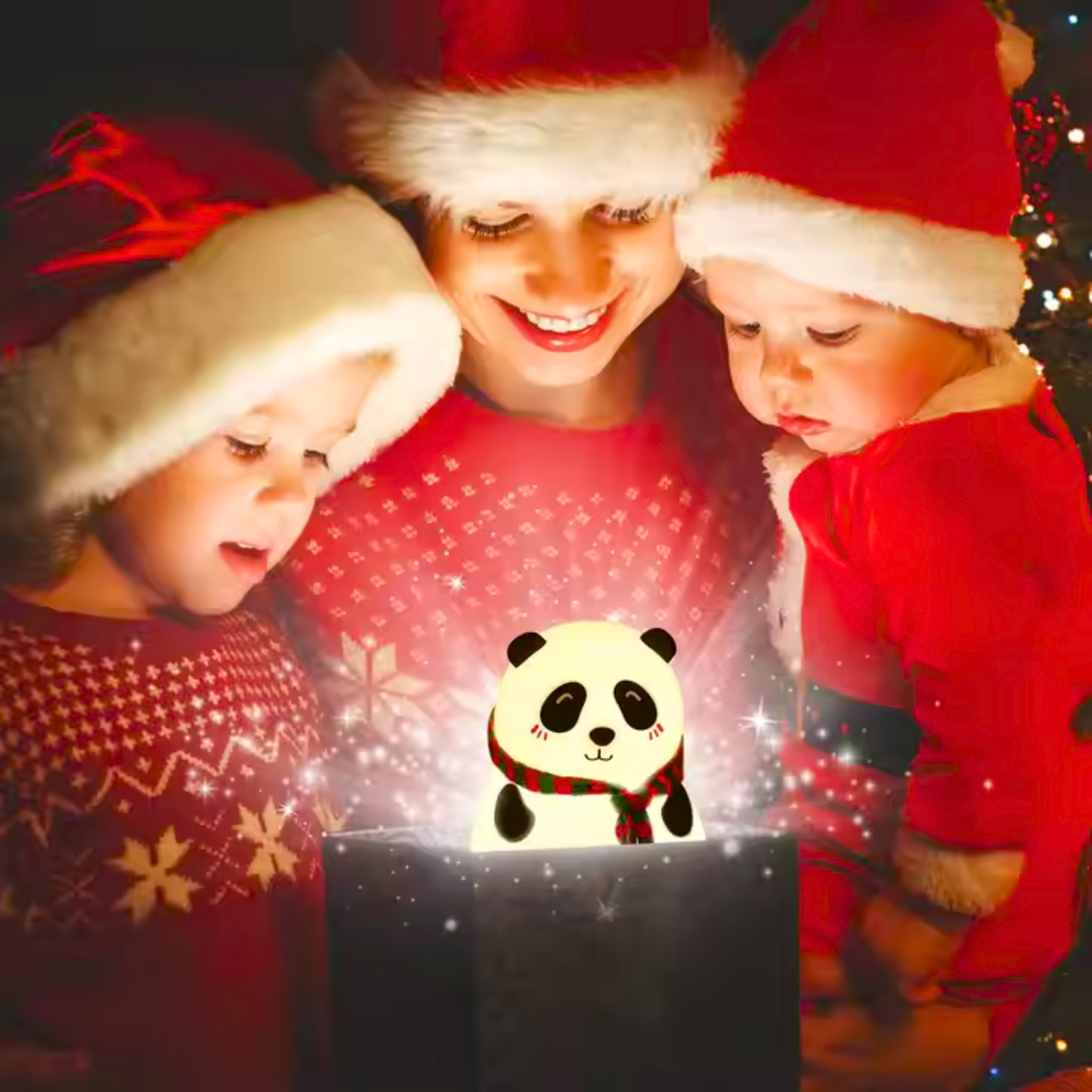 Cute Panda Tap Control and Rechargeable Silicone Night Lamp