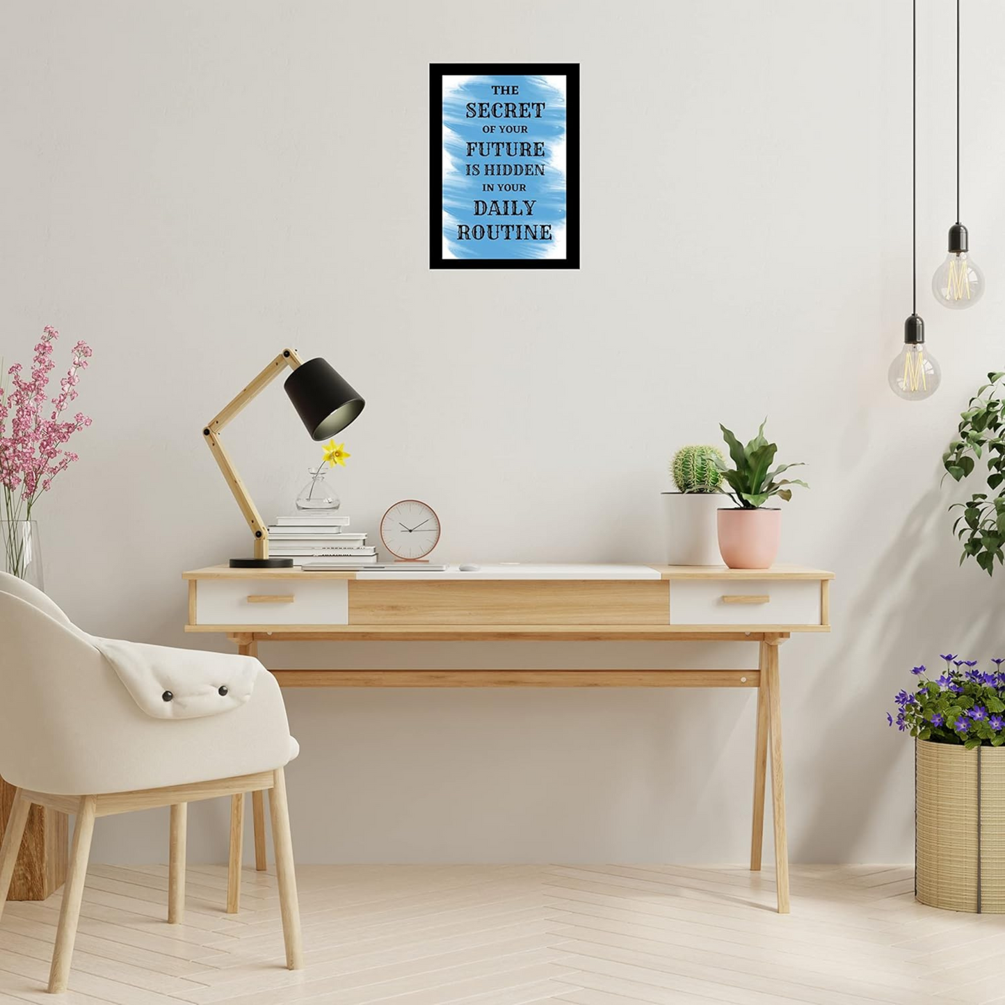 "Daily Routine Wisdom" Inspirational Quote 8x12 Matte Finish Photo Frame